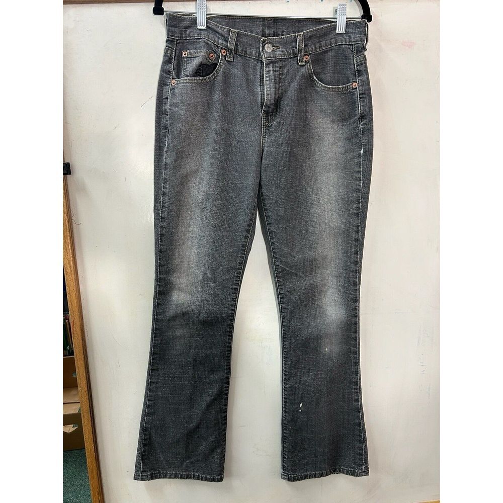 Levi's Womens 515 Low Rise Bootcut Stretch Jeans Size 8 Mis M Black